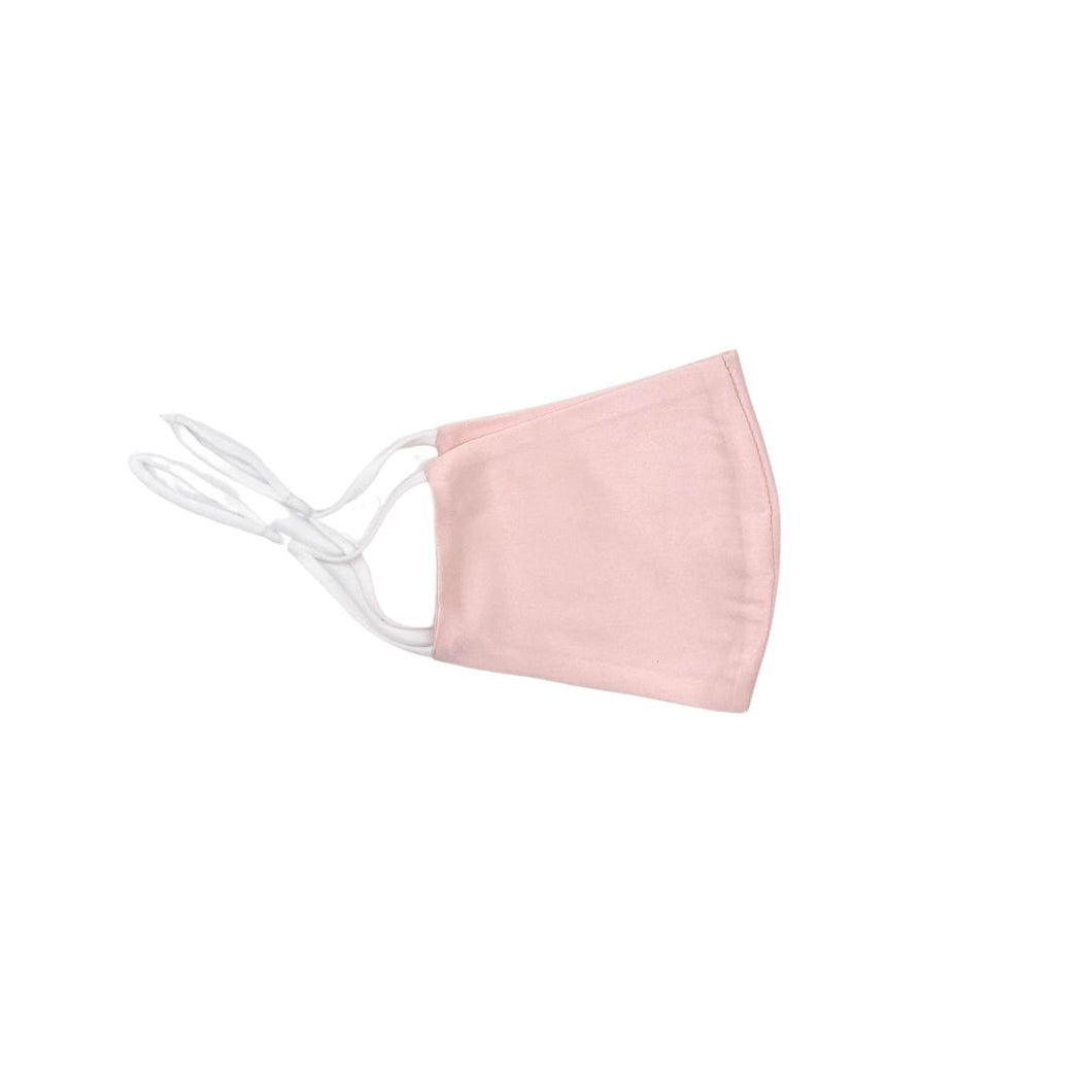 Reusable Silk 3D Face Covering Mask- Double Layer - Adjustable Ear Loops - Blush Pink - Standard Size - Lovesilk.co.nz