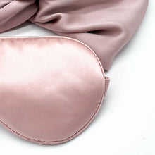 Load image into Gallery viewer, Silk Sleep Gift Set - Sleep Mask &amp; Silk Bonnet - Pink
