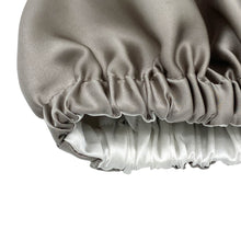 Load image into Gallery viewer, Double Layer Mulberry Silk Bonnet Hair Bonnet - Pearl River Grey - Medium to Small
