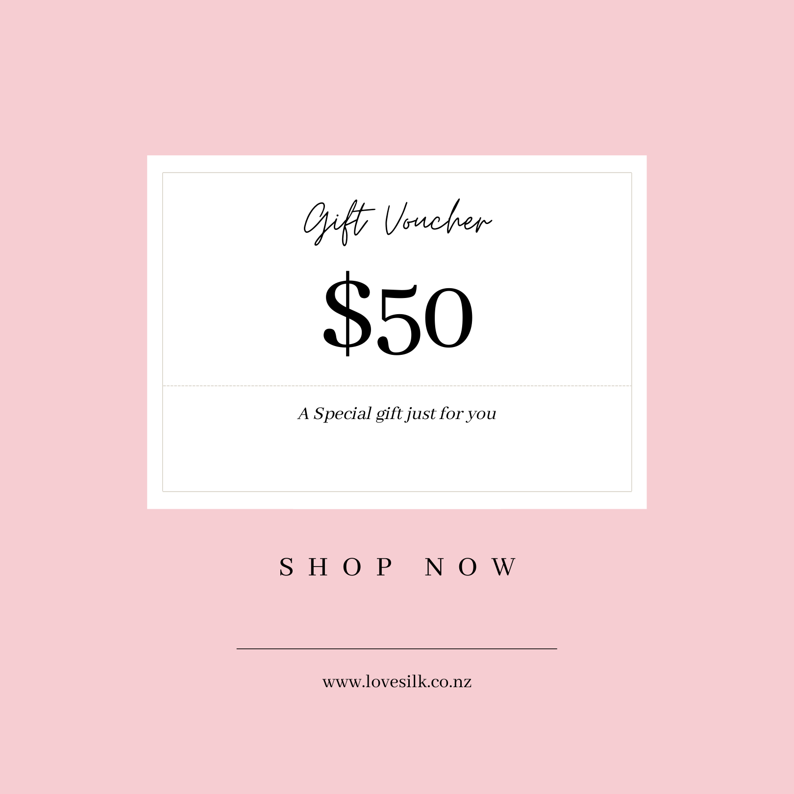 Lovesilk Online Gift Card - Lovesilk.co.nz