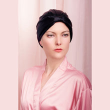 Load image into Gallery viewer, Premium Mulberry Silk Sleep Cap Women&#39;s Silk Sleep Turban Hair Wrap Bonnet - Pink -One Size Fits Most

