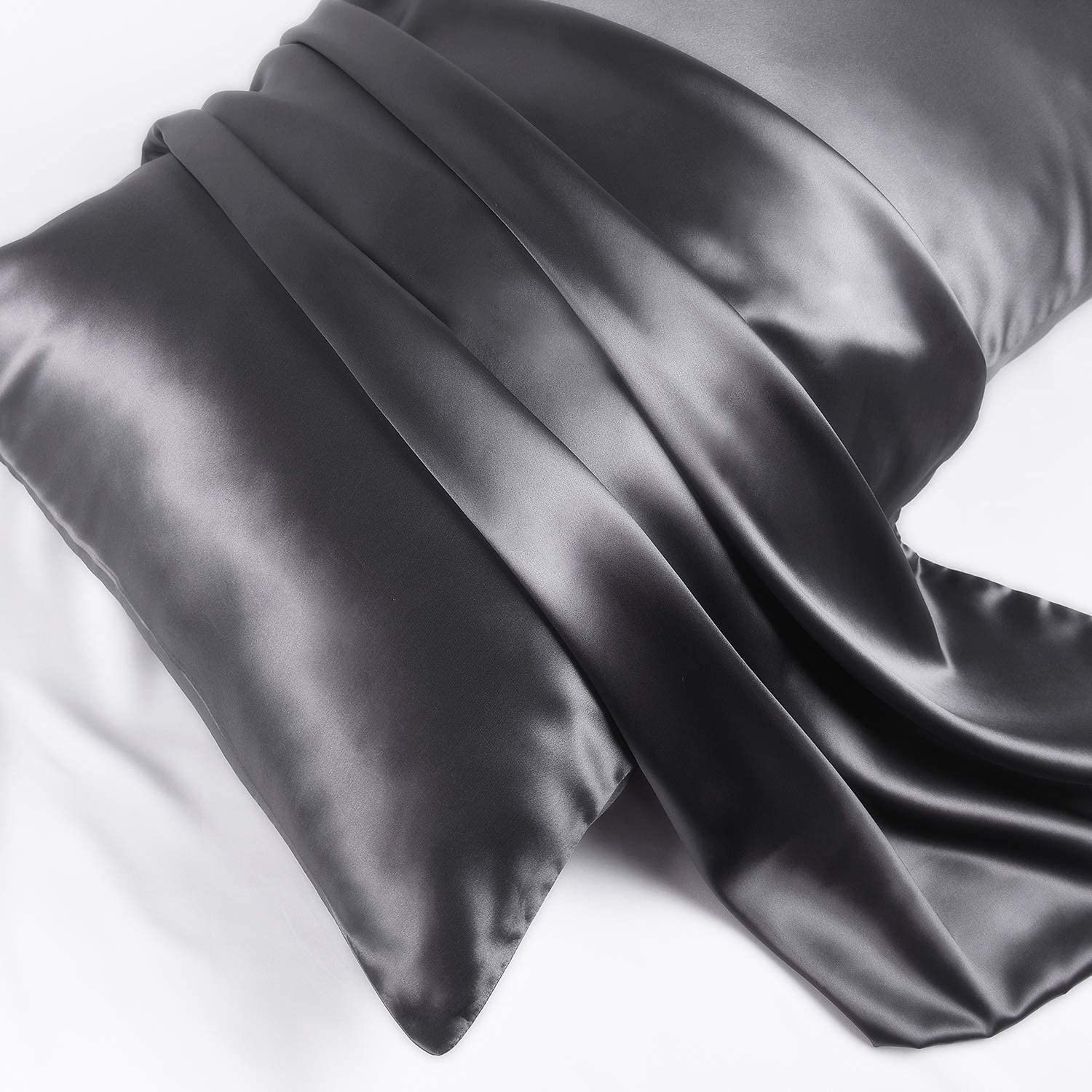 Silk Pillowcase - Grey - Queen - LOVESILK NZ