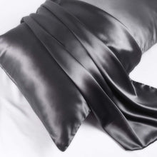 Load image into Gallery viewer, Silk Pillowcase - Grey - Queen - LOVESILK NZ
