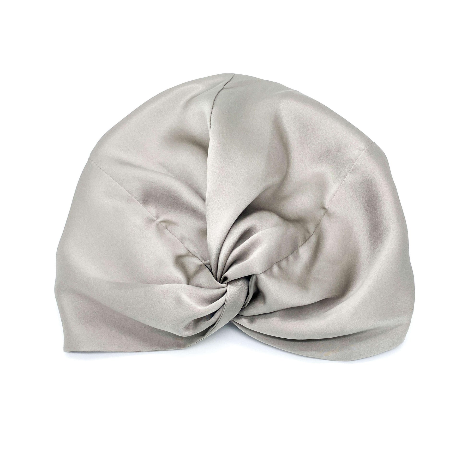 Silk Sleep Cap for Women Hair Care Natural Silk Double Layer Bonnet - Black - One Size Fits Most - Lovesilk.co.nz