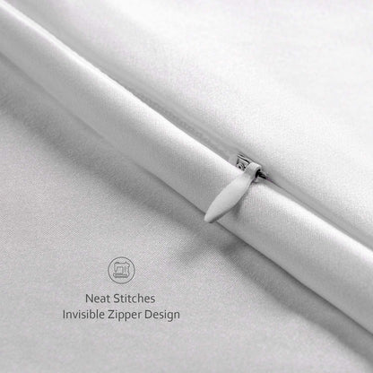 Silk Pillowcase - Silver - King - LOVESILK NZ