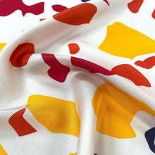 Load image into Gallery viewer, Abstract Escape Pure Mulberry Silk Scarf - Inspiration from Aotea Centre’s Terrazzo Design
