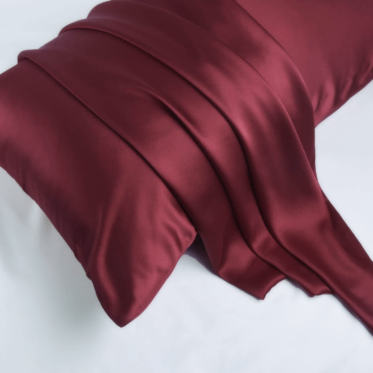 Red 2024 satin pillowcase