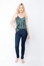 Load image into Gallery viewer, 100% Mulberry Silk Camisole - Urban Green - Lovesilk.co.nz

