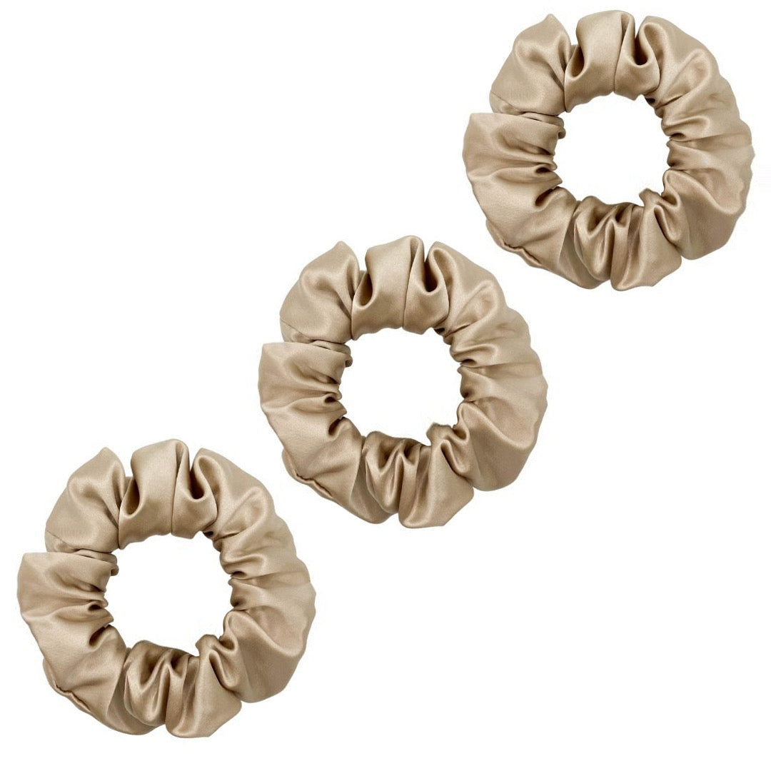 3 Pack Premium Mulberry Silk Scrunchies - Lavender - Medium - Lovesilk.co.nz