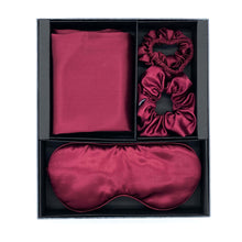 Load image into Gallery viewer, Silk Beauty Sleep Set - Burgundy - Lovesilk.co.nz
