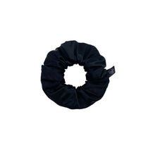 Load image into Gallery viewer, Premium Mulberry Silk Scrunchie - Black - Large - Lovesilk.co.nz
