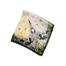 Load image into Gallery viewer, Springtime Breeze Pure Mulberry Silk Scarf Bandana
