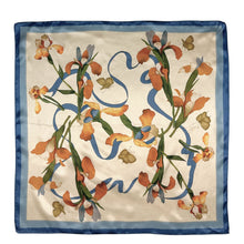 Load image into Gallery viewer, Garden Blooms Pure Mulberry Silk Scarf Bandana
