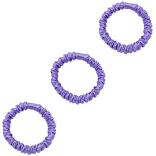 Load image into Gallery viewer, 3 Pack Premium Mulberry Silk Scrunchies - Lavender - Mini - Lovesilk.co.nz
