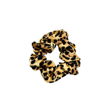 Load image into Gallery viewer, 3 Pack Premium Mulberry Silk Scrunchies - Bold Leopard - Small
