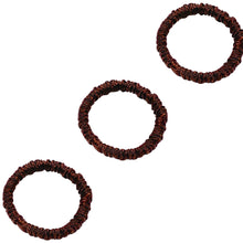 Load image into Gallery viewer, 3 Pack Premium Mulberry Silk Scrunchies - Black - Mini - Lovesilk.co.nz
