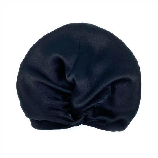 Silk Sleep Cap for Women Hair Care Natural Silk Double Layer Bonnet - Silver - One Size Fits Most - Lovesilk.co.nz