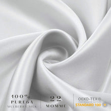 Load image into Gallery viewer, Silk Pillowcase - Silver - Queen - Lovesilk.co.nz
